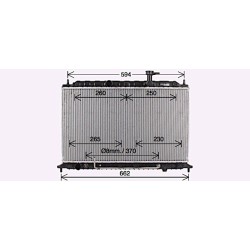 AVA Radiator AVA QUALITY COOLING KA2300 OE Ref 253101G061