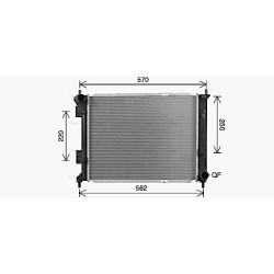 Radiator AVA QUALITY COOLING KA2327 OE Ref 253101P600