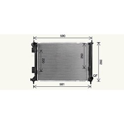 Radiator AVA QUALITY COOLING KA2328 OE Ref 25310-1P000