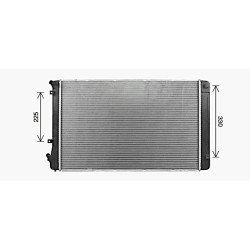 Battery Cooling Radiator AVA QUALITY COOLING KA2332 OE Ref 25308G2000