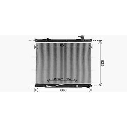 AVA Radiator AVA QUALITY COOLING KA2337 OE Ref 253103E740