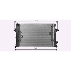 Radiator AVA QUALITY COOLING KA2340 OE Ref 25310J7000