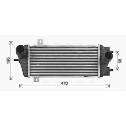 Intercooler AVA QUALITY COOLING KA4324 OE Ref 282712A530