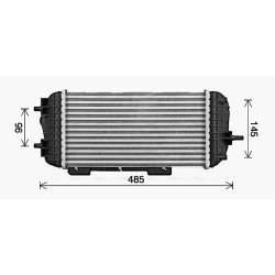 Intercooler AVA QUALITY COOLING KA4329 OE Ref 282712F650 AVA QUALITY COOLING