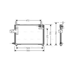 AVA AC Condenser AVA QUALITY COOLING KA5006 OE Ref KK17461480B