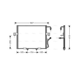 AVA AC Condenser AVA QUALITY COOLING KA5011 OE Ref 0K01161480F