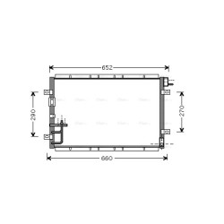 AVA AC Condenser AVA QUALITY COOLING KA5030 OE Ref 97606-3E000