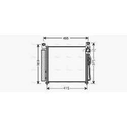AVA AC Condenser AVA QUALITY COOLING KA5065D OE Ref 97606-07000