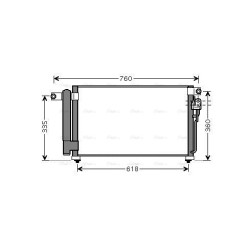 AVA AC Condenser AVA QUALITY COOLING KA5081D OE Ref 976061G000