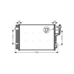 AVA AC Condenser AVA QUALITY COOLING KA5102D OE Ref 976061H000