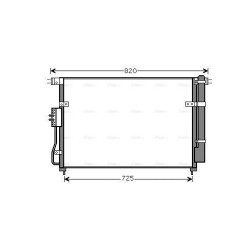 AVA AC Condenser AVA QUALITY COOLING KA5112D OE Ref 976064D801