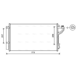 AVA AC Condenser AVA QUALITY COOLING KA5255D OE Ref 976064R000