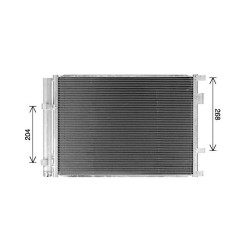 AVA AC Condenser AVA QUALITY COOLING KA5338D OE Ref 97606H8300