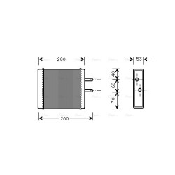 AVA Heater Matrix AVA QUALITY COOLING KA6009 OE Ref OK01161A01A