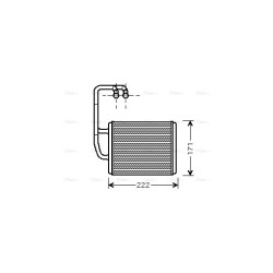 AVA Heater Matrix AVA QUALITY COOLING KA6076 OE Ref 971382F005