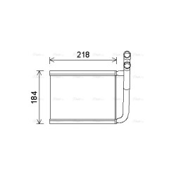 AVA Heater Matrix AVA QUALITY COOLING KA6166 OE Ref 97138-1G000