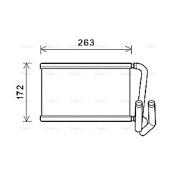 AVA Heater Matrix AVA QUALITY COOLING KA6169 OE Ref 972273E060