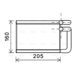 AVA Heater Matrix AVA QUALITY COOLING KA6197 OE Ref 971381Y000