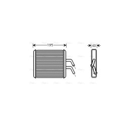 AVA Heater Matrix AVA QUALITY COOLING KA6265 OE Ref OK30A-61-A10