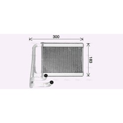 Heater Matrix AVA QUALITY COOLING KA6306 OE Ref 971382Y000