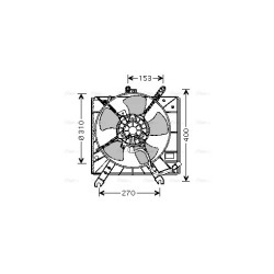 AVA Radiator Fan AVA QUALITY COOLING KA7505 OE Ref OK30B-15025B
