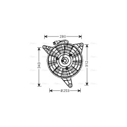 AVA Radiator Fan AVA QUALITY COOLING KA7510 OE Ref OK01561710D