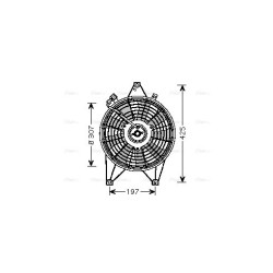 AVA Radiator Fan AVA QUALITY COOLING KA7511 OE Ref OK55261710A