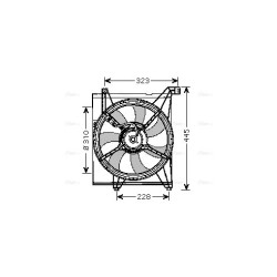 AVA Radiator Fan AVA QUALITY COOLING KA7512 OE Ref 253502F000