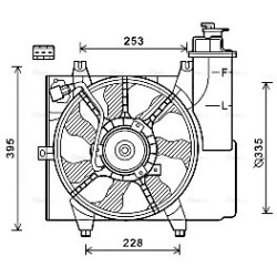AVA Radiator Fan AVA QUALITY COOLING KA7528 OE Ref 2538007560