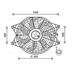 AVA Radiator Fan AVA QUALITY COOLING KA7537 OE Ref 977303E900