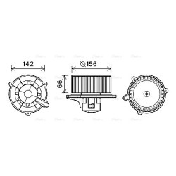 AVA Heater Blower Motor AVA QUALITY COOLING KA8254 OE Ref 971093C000