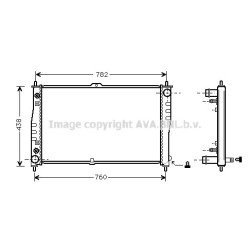 AVA Radiator AVA QUALITY COOLING KAA2019 OE Ref 0K52B15200A