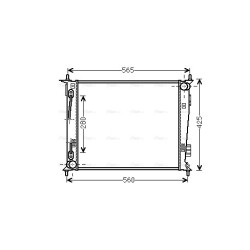 AVA Radiator AVA QUALITY COOLING KAA2136 OE Ref 253102K050
