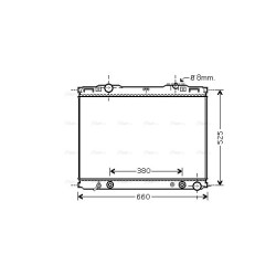 AVA Radiator AVA QUALITY COOLING KAA2139 OE Ref 253103E056