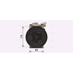 AVA AC Compressor AVA QUALITY COOLING KAK298 OE Ref 977011Y050 AVA QUALITY COOLING