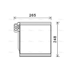 AVA AC Evaporator AVA QUALITY COOLING KAV196 OE Ref 971391Y700