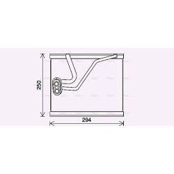 AC Evaporator AVA QUALITY COOLING KAV297 OE Ref 97139D3500