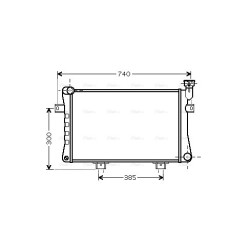 AVA Radiator AVA QUALITY COOLING LA2015 OE Ref 212131301012