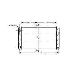 Radiator AVA QUALITY COOLING LA2016 OE Ref 2112130101210