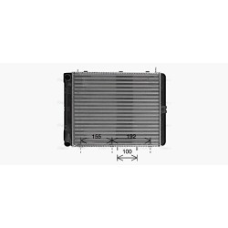 AVA Radiator AVA QUALITY COOLING LA2028 OE Ref 21411301012