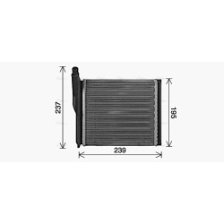 Heater Matrix  AVA QUALITY COOLING LA6033 OE Ref 21238101060