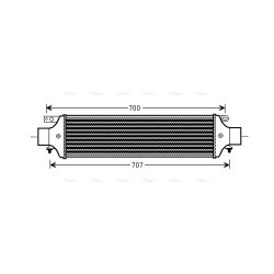 Intercooler AVA QUALITY COOLING LC4093 OE Ref 51808365