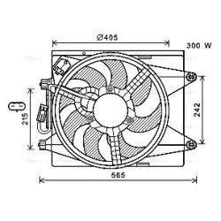 AVA Radiator Fan AVA QUALITY COOLING LC7501 OE Ref 51839668