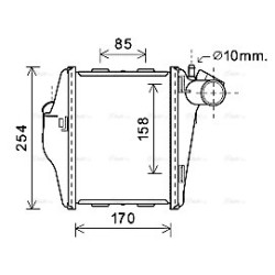 AVA Intercooler AVA QUALITY COOLING MC4015 OE Ref 4515010301