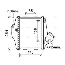 AVA Intercooler AVA QUALITY COOLING MCA4016 OE Ref 4515010401