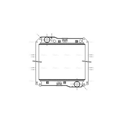 Radiator MERCEDES 9405000603 AVA QUALITY COOLING ME2240 OE Ref A9405000603