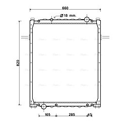 AVA Radiator MERCEDES STRADA,GRAND 83.51210.3430 AVA QUALITY COOLING ME2246 OE Ref 8351210000