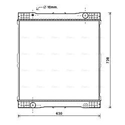 Radiator MERCEDES 6285001899 AVA QUALITY COOLING ME2261N OE Ref A6285001899