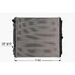 Radiator MERCEDES 9605000901 AVA QUALITY COOLING ME2335N OE Ref 9605002501