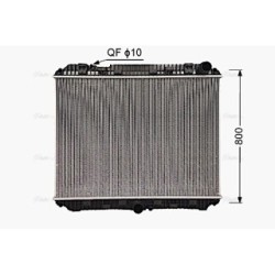 Radiator MERCEDES 9605002801 AVA QUALITY COOLING ME2336N OE Ref A9605002801